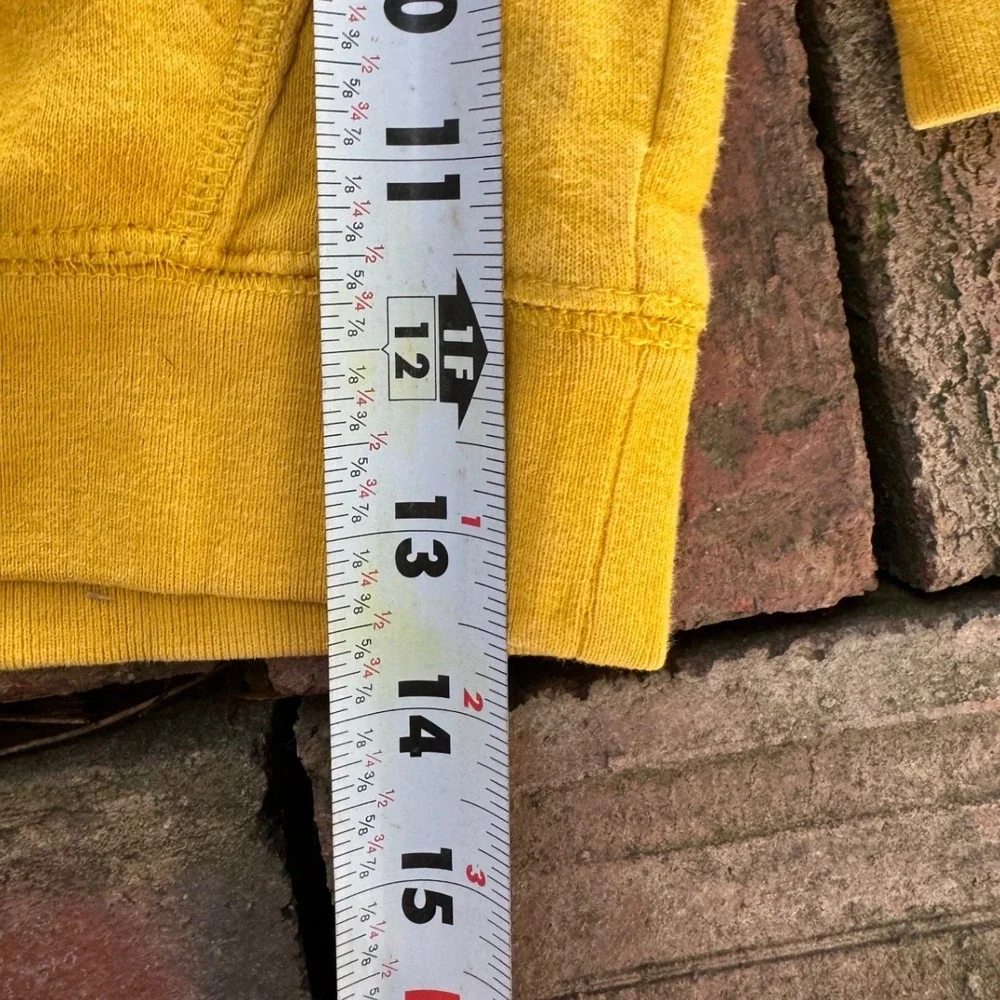 Baby Gap Toddler Arch Logo Fleece Hoodie Mustard Yellow 18-24 Months